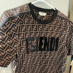 Fendi double F T-shirt. Like new, warn twice. Receipts if required.